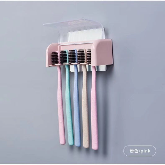 Bathroom Toothbrush Holder for Home Use, No-Drill Installation, Dustproof, Waterproof, Detachable and Washable, Direct from Manufacturer Wholesale - image 1