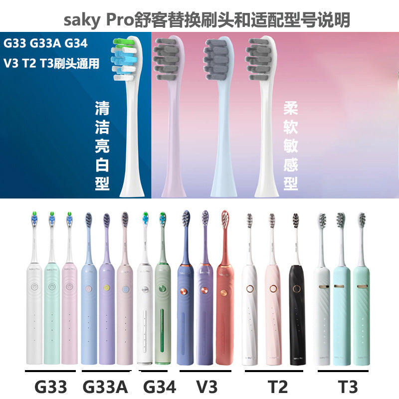 Fit Shuke sakyPro full range of electric toothbrush head - image 1