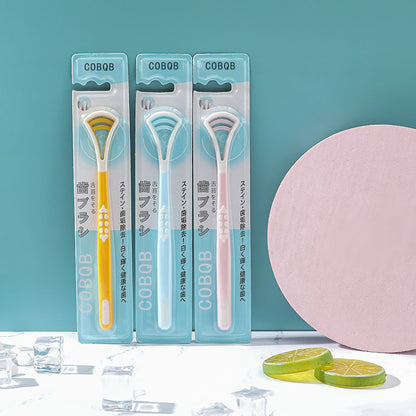 Tongue Cleaner Tongue Brush Multifunctional Tongue Scraper Silicone Tongue Scraper Dual-Effect Tongue Scraper Cross-Border E-Commerce Toothbrush - image 4