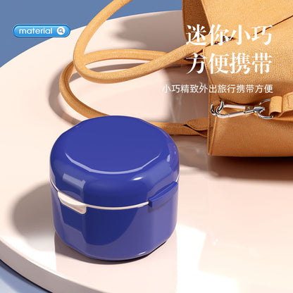 Cross-Border Portable Double-Layered Braces Storage Box with Lid, Hollowed-Out Drainage Denture Cleaning Box, Dental Tool Box, Braces Box in Stock - image 3