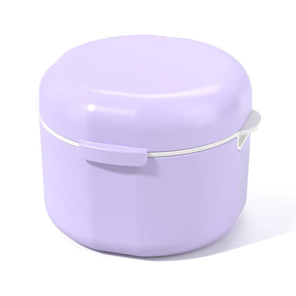 Cross-Border Portable Double-Layered Braces Storage Box with Lid, Hollowed-Out Drainage Denture Cleaning Box, Dental Tool Box, Braces Box in Stock - image 5