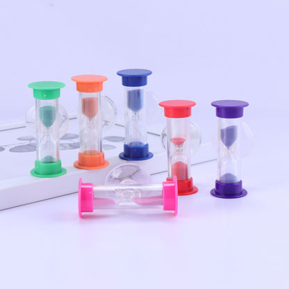 Factory direct supply suction cup hourglass mini small hourglass ornaments hourglass timer student Creative Safety Toothbrush hourglass - image 2
