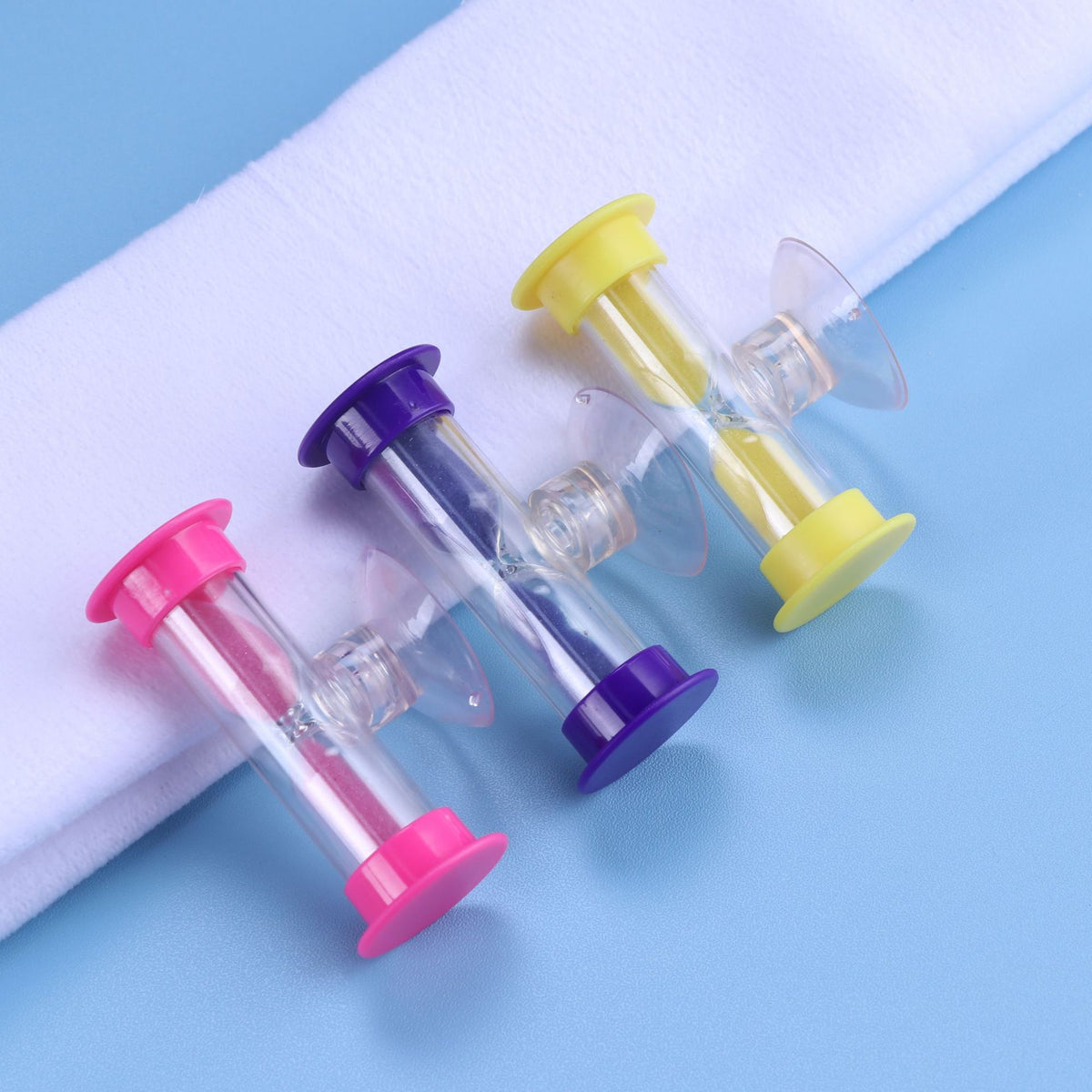 Factory direct supply suction cup hourglass mini small hourglass ornaments hourglass timer student Creative Safety Toothbrush hourglass - image 3
