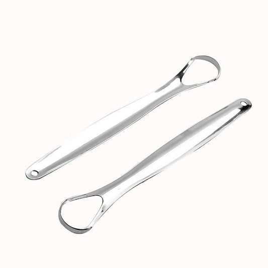 Stainless Steel Tongue Coating Brush Tongue Scraper Tongue Coating Cleaner Scrape off Tongue Coating Scraper Bad Breath Tool - image 2