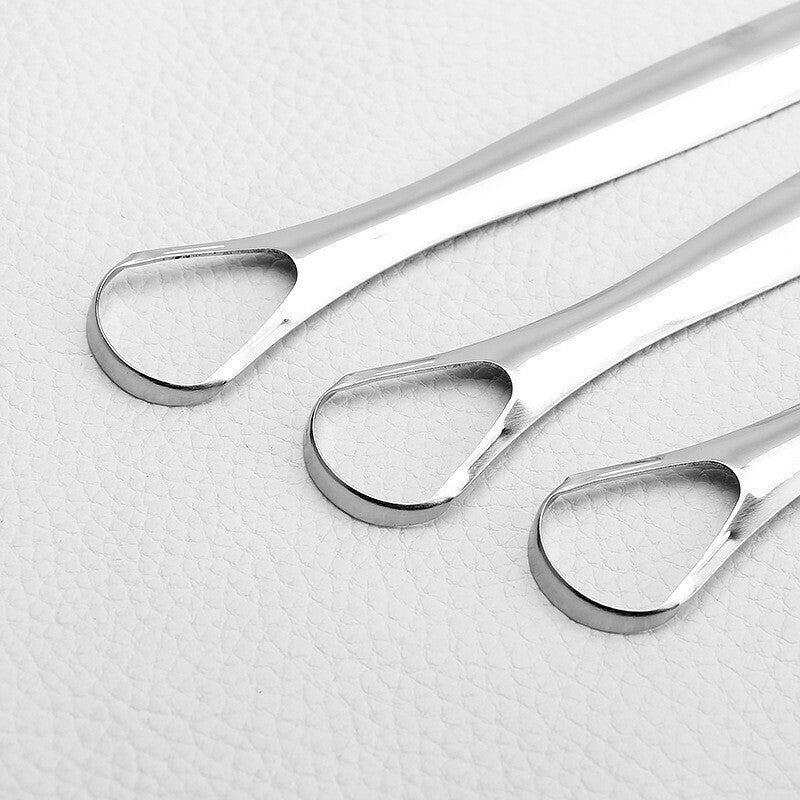 Stainless Steel Tongue Coating Brush Tongue Scraper Tongue Coating Cleaner Scrape off Tongue Coating Scraper Bad Breath Tool - image 3