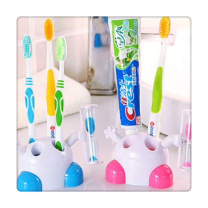 Cartoon hourglass toothbrush holder toothbrush holder children's brushing timer timing about 3 minutes time creative ornaments - image 4