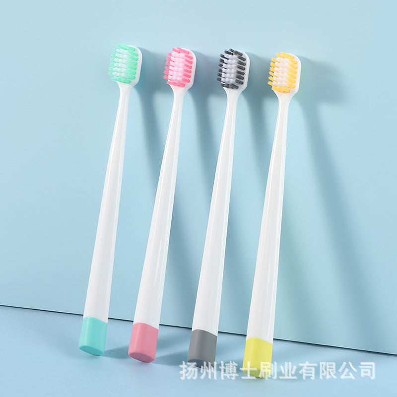 New Japanese-Style Large-Head Toothbrush with Soft Bristles, Tiktok Tongue Cleaning, Wide Head, Individually Packaged Toothbrush Factory - image 2
