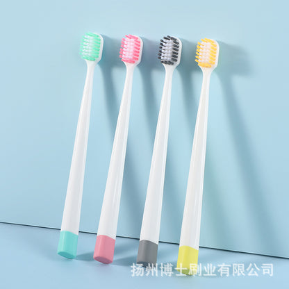 New Japanese-Style Large-Head Toothbrush with Soft Bristles, Tiktok Tongue Cleaning, Wide Head, Individually Packaged Toothbrush Factory - image 2