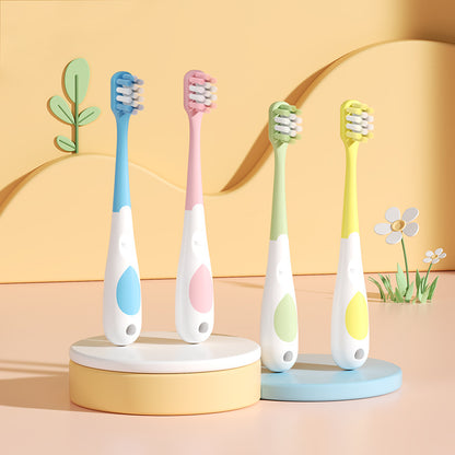 Hot Selling Children's Toothbrush Soft Bristles Wholesale Independent Single Baby Cartoon Bag Handle Toothbrush Wholesale Manufacturer - image 2