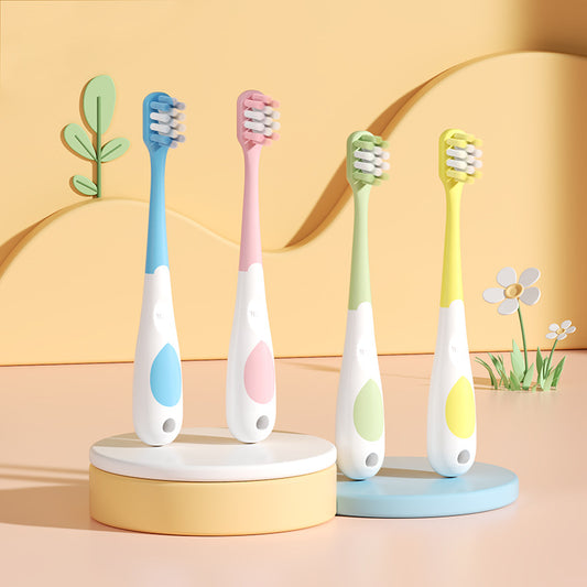 Hot Selling Children's Toothbrush Soft Bristles Wholesale Independent Single Baby Cartoon Bag Handle Toothbrush Wholesale Manufacturer - image 2