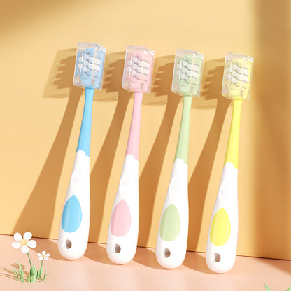 Hot Selling Children's Toothbrush Soft Bristles Wholesale Independent Single Baby Cartoon Bag Handle Toothbrush Wholesale Manufacturer - image 3