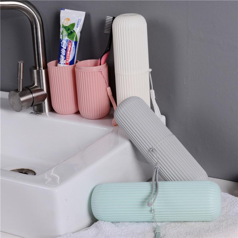 Travel Wash Cup Mouthwash Cup Simple Household Toothpaste Bucket Toothbrush Cup Toothpaste Storage Box Toothpaste Box Portable Set - image 1