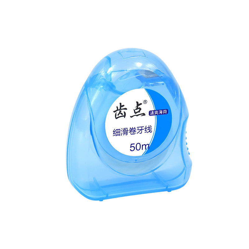 Manufacturer Wholesale Dental Floss, Slightly Waxed, Mint-Flavored Dental Floss, Portable Triangular Box, Ultra-Fine 50m High-Strength Dental Floss, Customizable - image 5