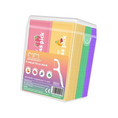 Manufacturer's Ready-Made Dental Floss Fruity Dental Floss Individually Packaged Disposable Dental Floss Stick Mint Flavored Toothpick Line Cross-Border Wholesale - image 5