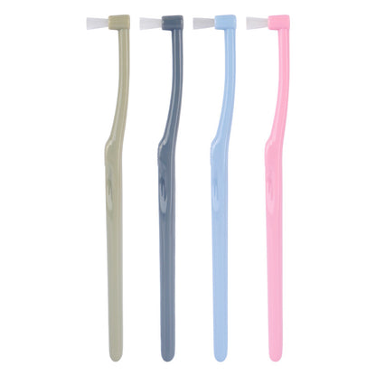 New cluster small flat head braces toothbrush medical cleaning single beam orthodontic toothbrush interdental brush small head wisdom teeth Portable Batch - image 5