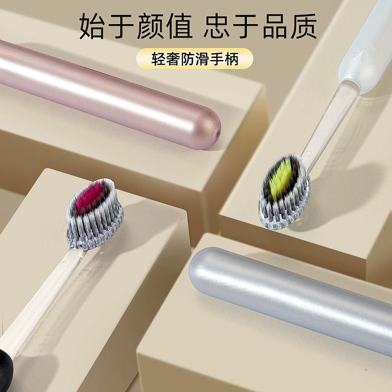 Roman Column-Shaped Convex Adult Toothbrush with Olive Head Brush Head, Soft Bristles, High-End Luxury Tooth Cleaning and Gum Protection, Household Toothbrush Wholesale - image 3