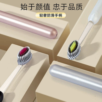 Roman Column-Shaped Convex Adult Toothbrush with Olive Head Brush Head, Soft Bristles, High-End Luxury Tooth Cleaning and Gum Protection, Household Toothbrush Wholesale - image 3