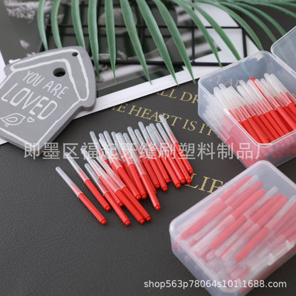 Interdental Brush Box Set for Cleaning Gaps between Teeth, Straight Orthodontic I-Type Interdental Brush for Braces - image 1