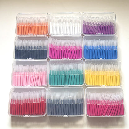 Interdental Brush Box Set for Cleaning Gaps between Teeth, Straight Orthodontic I-Type Interdental Brush for Braces - image 4