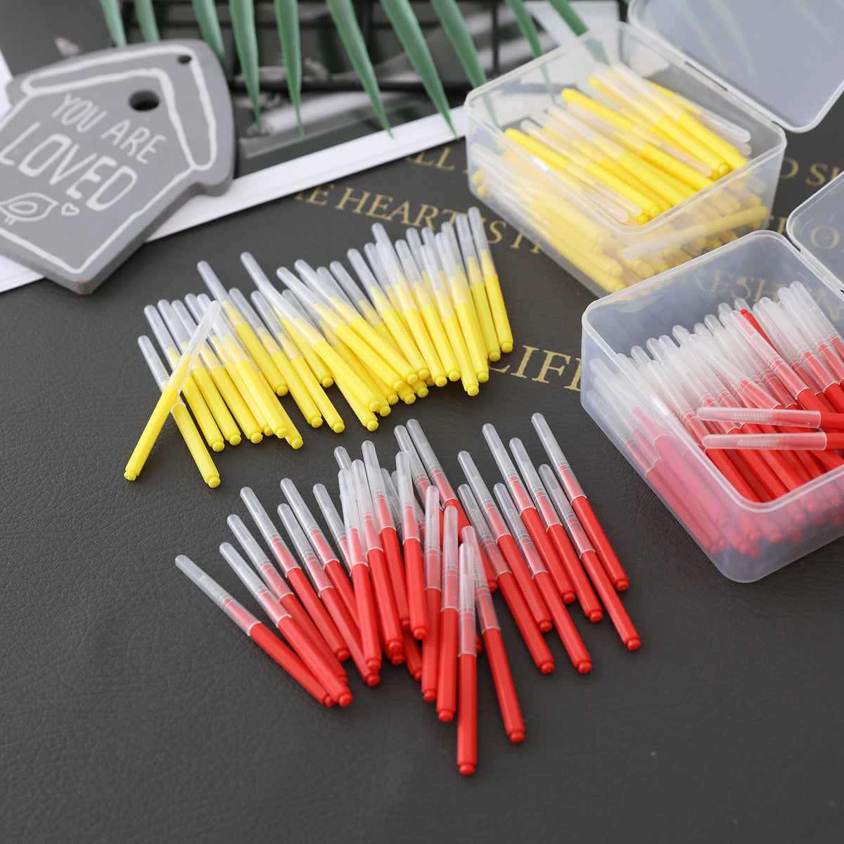 Straight Toothbrush Push-Pull Stainless Steel Wire Cleaning Toothbrush Braces Gap Cleaning Toothbrush Orthodontic Interdental Brush - image 2