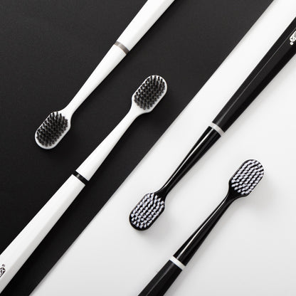Dijiu Toothbrush Soft Bristles Premium Household Adult Set Small Head Ultra-Clean Brush Black and White Couple Manufacturer Wholesale - image 3