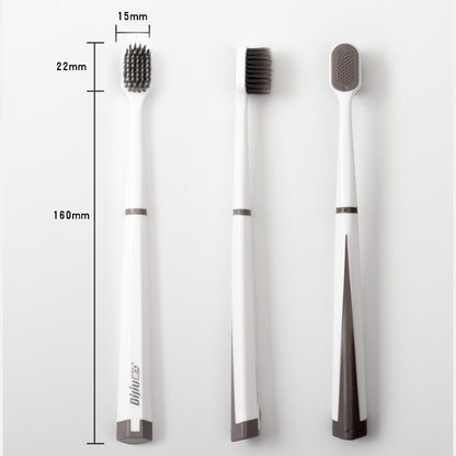 Dijiu Toothbrush Soft Bristles Premium Household Adult Set Small Head Ultra-Clean Brush Black and White Couple Manufacturer Wholesale - image 4