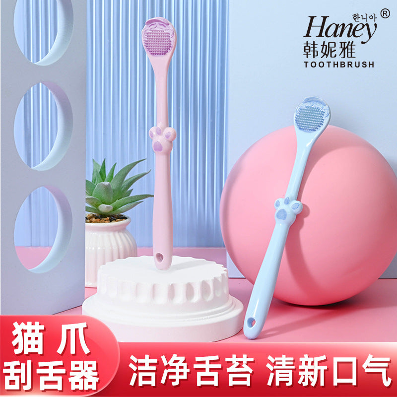 Kamel cat claw tongue coating device tongue scraper double-effect cleaning tongue coating brush oral cleaning tongue coating brush - image 4