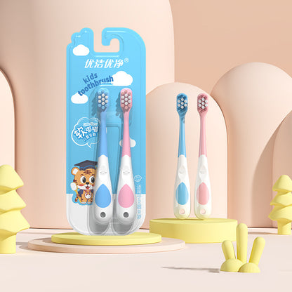Senior children's soft bristle toothbrush 2-12 years old cute cartoon shape non-slip handle toothbrush manufacturers wholesale spot - image 1
