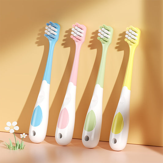 Senior children's soft bristle toothbrush 2-12 years old cute cartoon shape non-slip handle toothbrush manufacturers wholesale spot - image 2