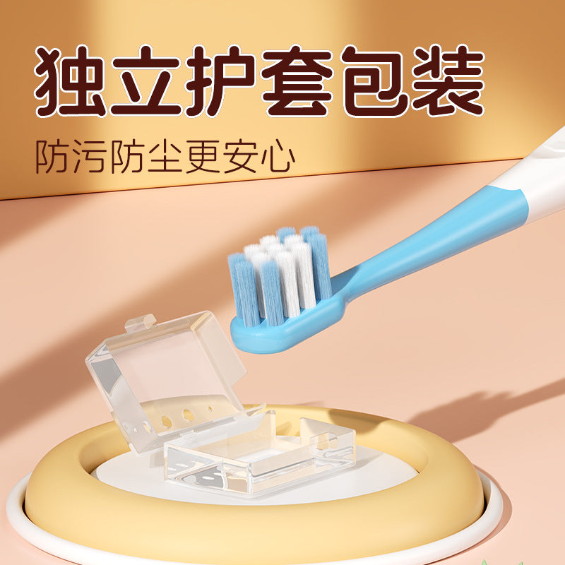 Senior children's soft bristle toothbrush 2-12 years old cute cartoon shape non-slip handle toothbrush manufacturers wholesale spot - image 4