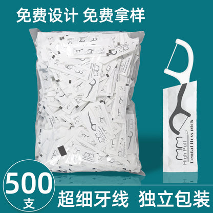 Factory floss hotel catering supplies 500 PCs floss independent packaging floss stick separate packaging wholesale - image 1