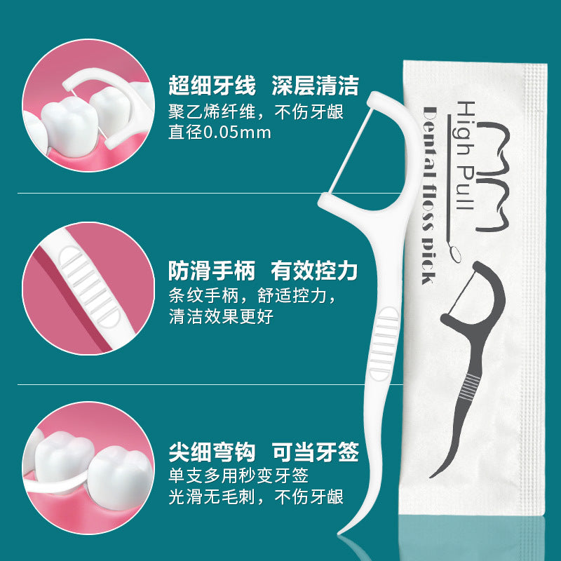 Factory floss hotel catering supplies 500 PCs floss independent packaging floss stick separate packaging wholesale - image 2