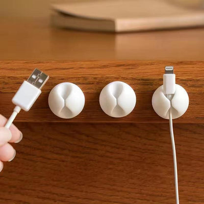 Data cable storage finishing buckle Desktop finishing Winding clip Wire organizer Retainer clip - image 1