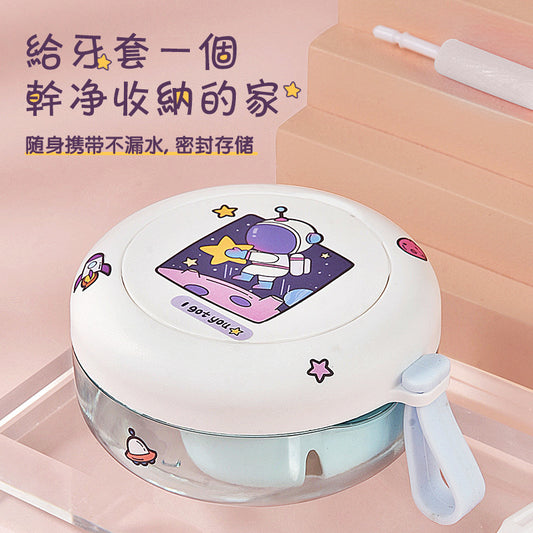 Braces Cleaning Storage Box Holder Box Denture Soaking Box Watertight Carrying Amazon Cross-border Explosions - image 1