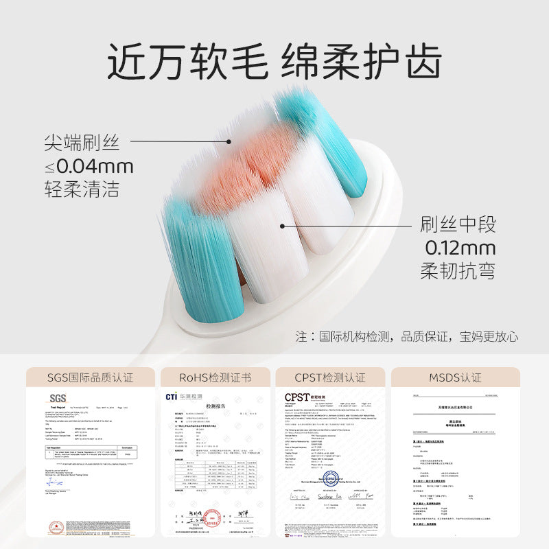 Manufacturer Wholesale Card Children's Toothbrush Soft Bristles Advanced Toothbrush Ten Thousand Hairs Small Head Toothbrush Individually Packaged - image 3