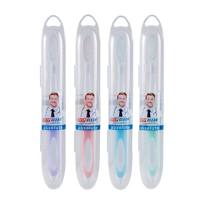 Foreign trade cross-border big head high density color soft hair two-color independent travel tube adult household toothbrush suit wholesale - image 5