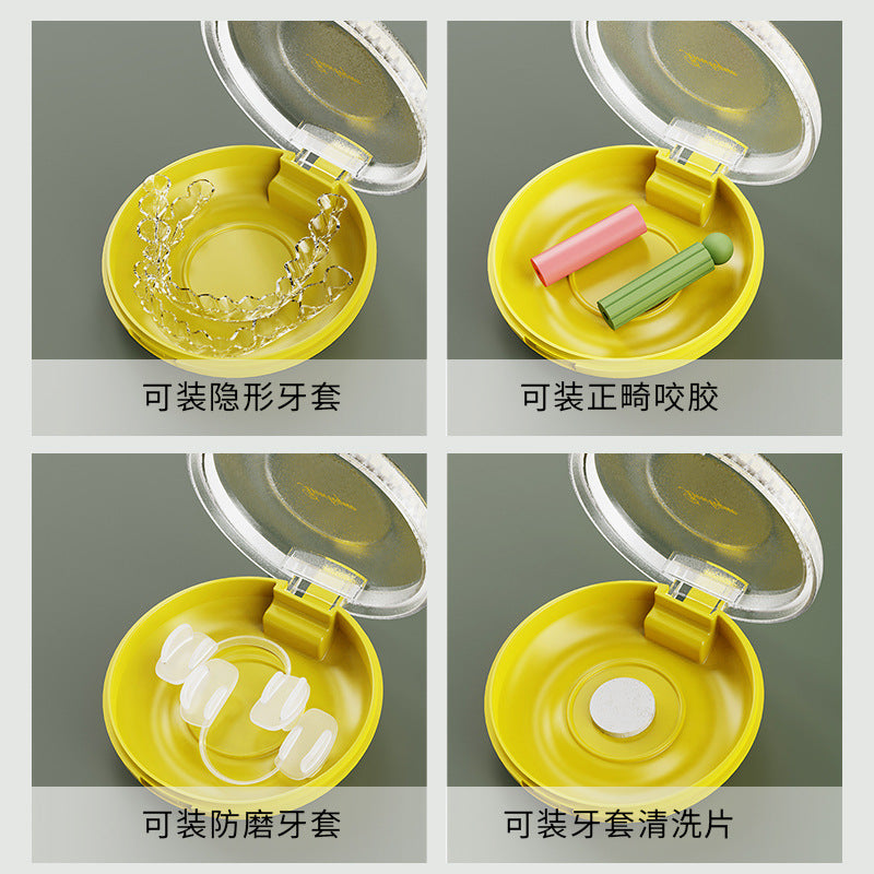 Invisible braces box holder storage box hidden beauty corrector portable denture storage box wholesale - image 4