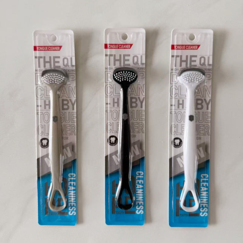Tongue coating cleaner three-effect cleaning tongue scraper tongue coating Brush tongue scraping board tongue brush tongue scraping cleaning breath removing artifact - image 4