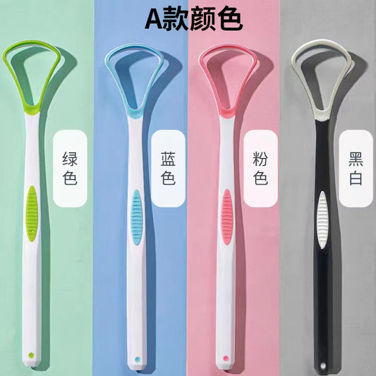 Nursing tongue scraper tongue coating cleaner toothbrush tongue scraper two-in-one dental clinic tongue coating tongue scraper manufacturer batch - image 2