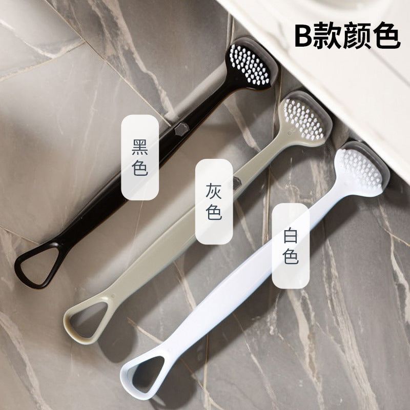 Nursing tongue scraper tongue coating cleaner toothbrush tongue scraper two-in-one dental clinic tongue coating tongue scraper manufacturer batch - image 3