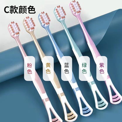 Nursing tongue scraper tongue coating cleaner toothbrush tongue scraper two-in-one dental clinic tongue coating tongue scraper manufacturer batch - image 4