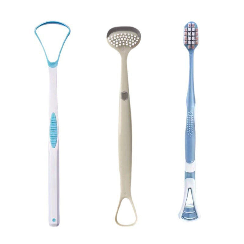 Nursing tongue scraper tongue coating cleaner toothbrush tongue scraper two-in-one dental clinic tongue coating tongue scraper manufacturer batch - image 5