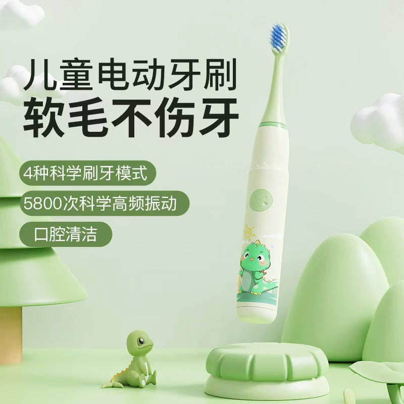 Cross-Border Children's Electric Toothbrush with Soft Bristles, USB Charging, Self-Cleaning, 4-Speed Noise Reduction, Fully Automatic Baby Toothbrush - image 4