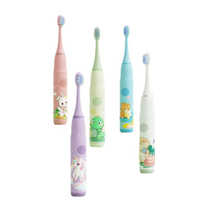 Cross-Border Children's Electric Toothbrush with Soft Bristles, USB Charging, Self-Cleaning, 4-Speed Noise Reduction, Fully Automatic Baby Toothbrush - image 5