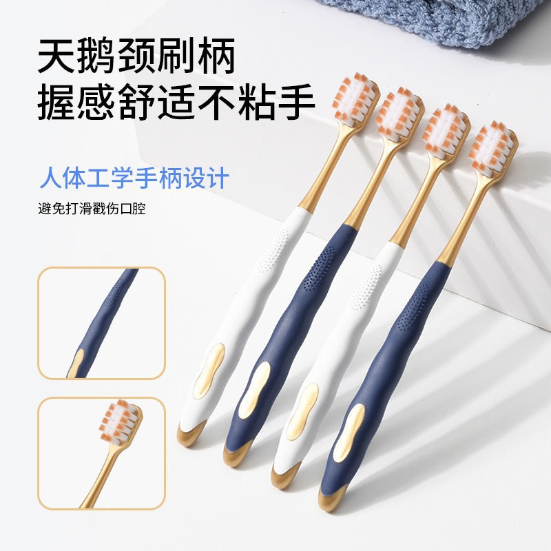 Soft-Bristle Sam Toothbrush, Adult Family Pack of 6, Household Combo Pack, Couple Pack, Wide-Head Bristles, Manufacturer Wholesale - image 3