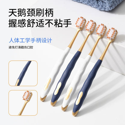 Soft-Bristle Sam Toothbrush, Adult Family Pack of 6, Household Combo Pack, Couple Pack, Wide-Head Bristles, Manufacturer Wholesale - image 3
