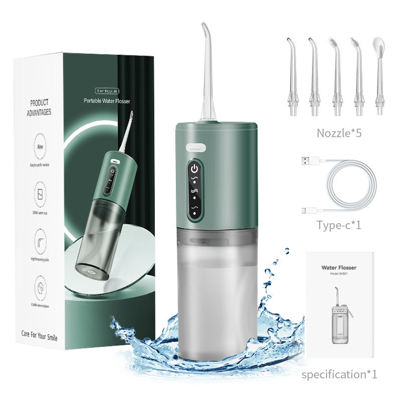 Cross-border household oral irrigator stone removal tooth cleaner water floss electric tooth irrigator portable tooth washing artifact - image 3