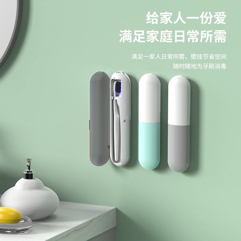 Mini Uv Sterilization Toothbrush Sterilizer Electric Smart Portable Travel Toothbrush Disinfection Box Sterilization - image 1