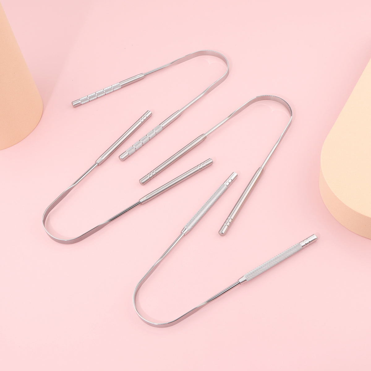 Stainless Steel U-shaped Tongue Scraper Tongue Cleaner Cleaning Oral Care Device to Remove Bad Breath Tongue Brush - image 2