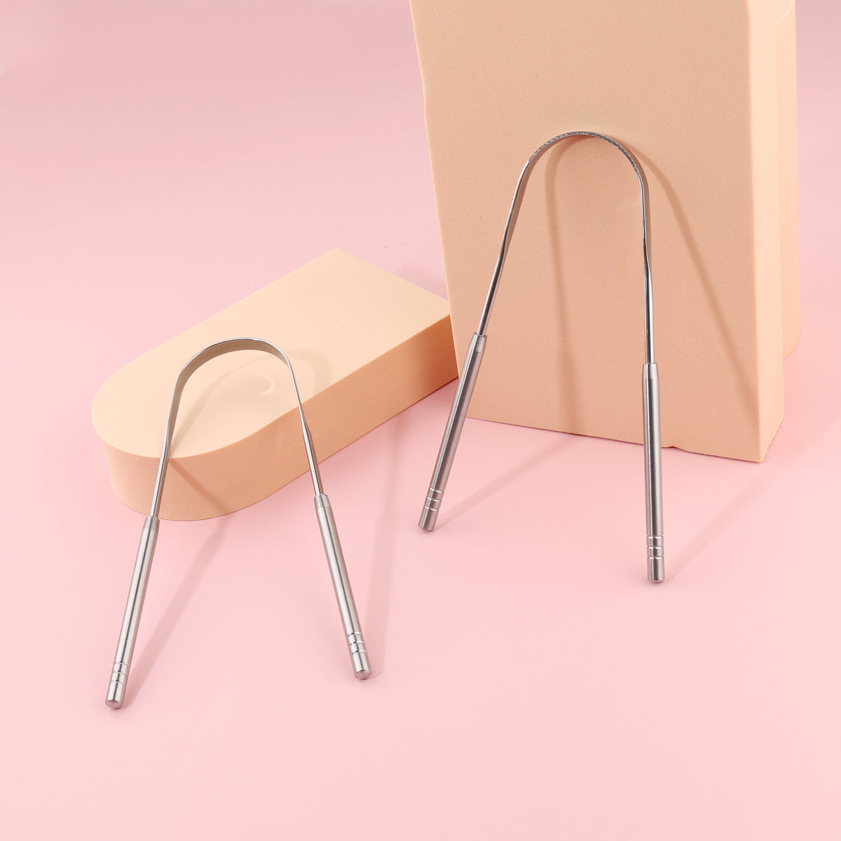 Stainless Steel U-shaped Tongue Scraper Tongue Cleaner Cleaning Oral Care Device to Remove Bad Breath Tongue Brush - image 3